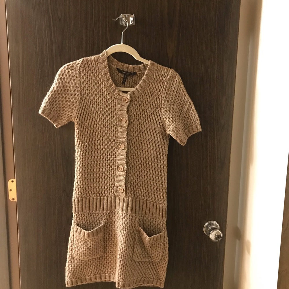 Light brown BCBG sweater dress